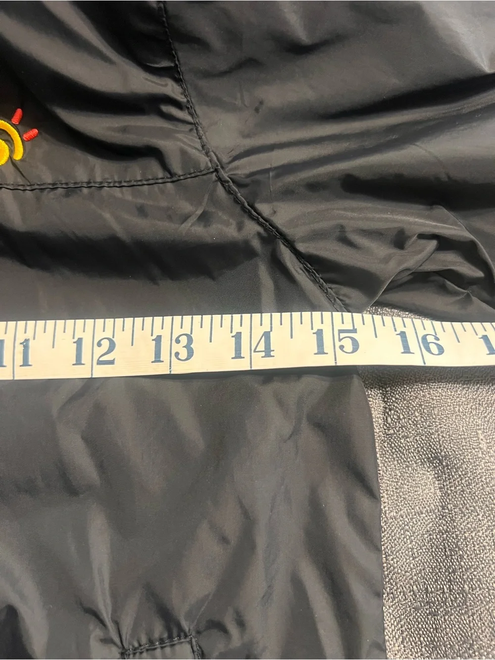 Jingle Bongala Black Hooded Lightweight Windbreaker Jacket Full Zip Size 5-6